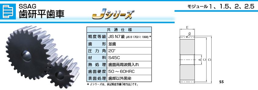 在庫あり） 小原歯車 KHK SS3-100 平歯車 歯車 ピニオンギヤ スチール